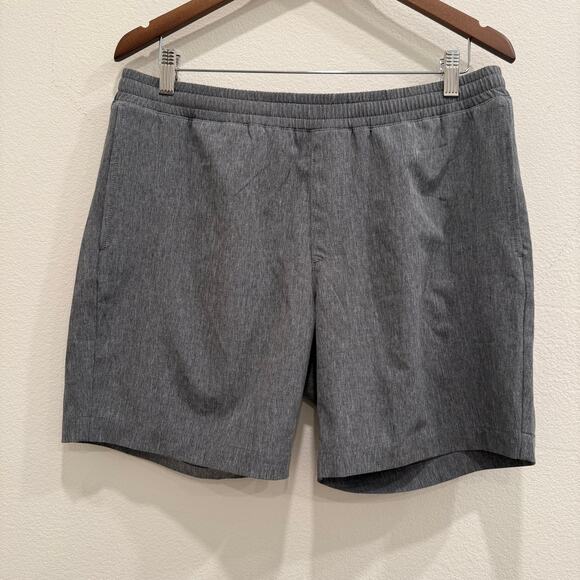 J.Crew Tech Shorts Mens M Heather Gray 7” Inseam Athletic Casual Minimalist - Picture 1 of 8